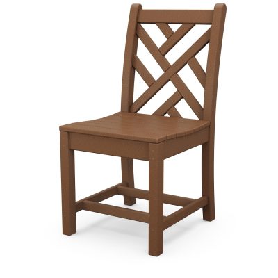 POLYWOOD Chippendale Dining Side Chair – Teak