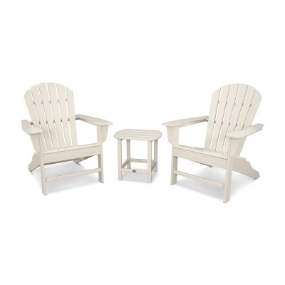 POLYWOOD South Beach Adirondack 3-Piece Set – Sand