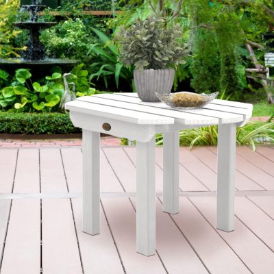 Lakeview Paradise Key Side Table – White