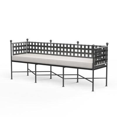 Sunset West Provence 74-Inch Wrought Iron Patio Garden Bench