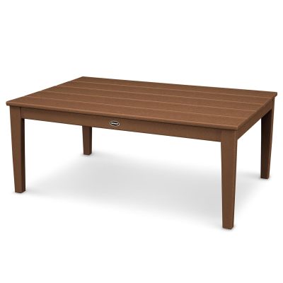 POLYWOOD Newport 28 X 42 Inch Coffee Table – Teak