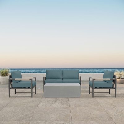 Lakeview Avenue Bay Black/Carbon 5 Pc Loveseat Set – Cast Lagoon