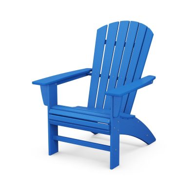 POLYWOOD Nautical Curveback Adirondack Chair – Pacific Blue