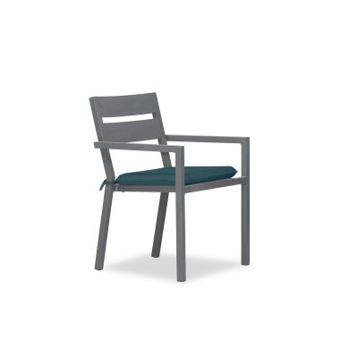 Calm Bay Dining Arm Chair in Slate/Cast Lagoon by Lakeview