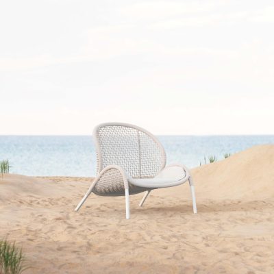 Dune Woven Rope Club Chair in Sand/Cloud by Azzurro Living