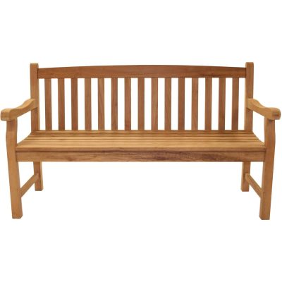 Classic 63 Inch Teak Patio Bench By Royal Teak Collection