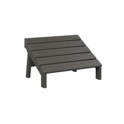 Berlin Gardens Mayhew Adirondack Folding Footstool – Coastal Gray