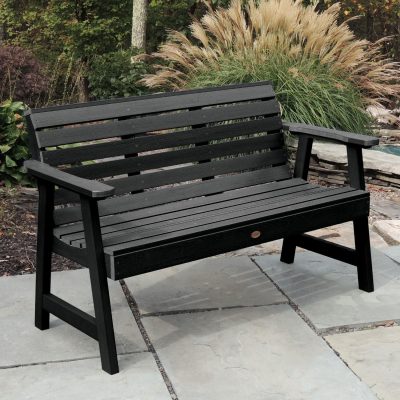 Lakeview Elm Pointe 5-Foot Garden Bench – Black