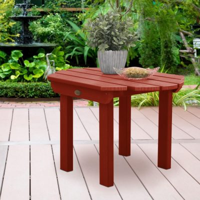 Lakeview Paradise Key Side Table – Rustic Red