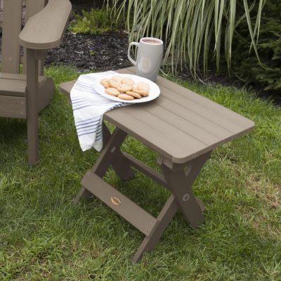 Lakeview Folding Adirondack Side Table – Woodland Brown