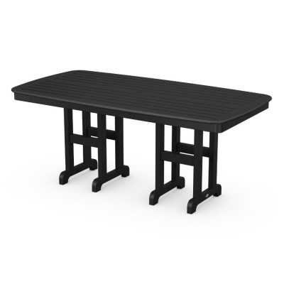 POLYWOOD Nautical 37 X 72-Inch Dining Table in Black