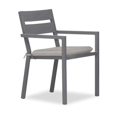 Calm Bay Dining Arm Chair in Slate/Cast Silver by Lakeview