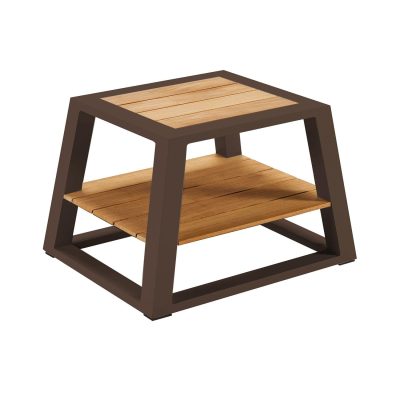 HIGOLD YORK Aluminum End Table in Brown By HIGOLD