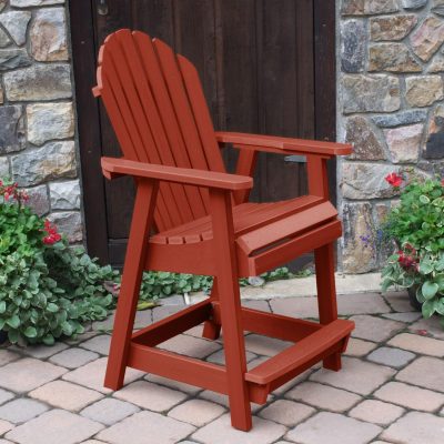 Lakeview Dream Bay Counter Deck Chair – Rustic Red