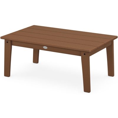 POLYWOOD Lakeside 22 X 36-Inch Coffee Table – Teak