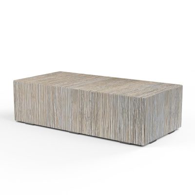 Sunset West Madera 60 X 30 Inch Rectangular GFRC Patio Coffee Table