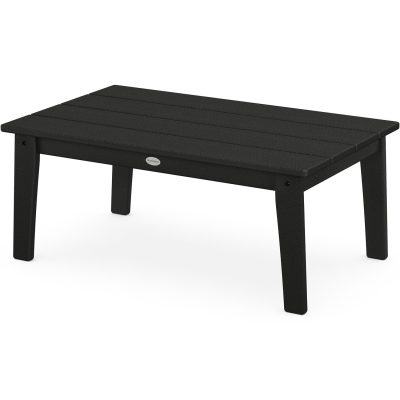 POLYWOOD Lakeside 22 X 36-Inch Coffee Table – Black