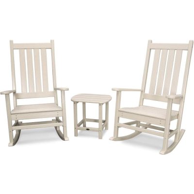 POLYWOOD Vineyard 3-Piece Rocking Set in Sand