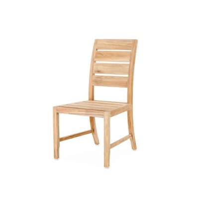 Friday Teak Patio Dining Side Chair By Teak + Table