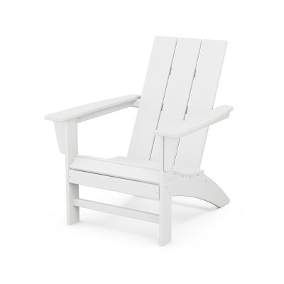 POLYWOOD Modern Adirondack Chair – White