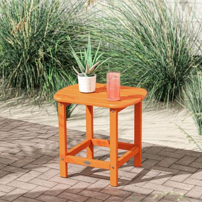 POLYWOOD South Beach 18-Inch Side Table – Tangerine