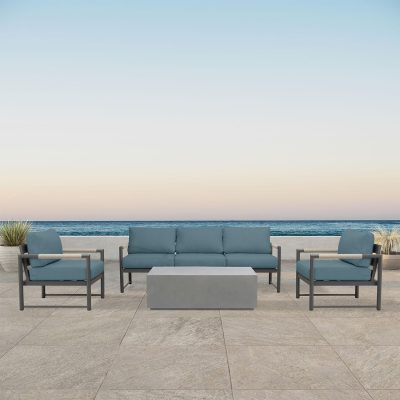 Lakeview Avenue Bay Slate/Pebble Gray 4 Pc Sofa Set – Cast Lagoon