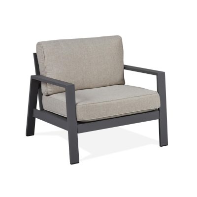 Lakeview Elysian Aluminum Club Chair – Slate