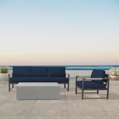 Lakeview Avenue Bay Slate/Pebble Gray 3 Pc Sofa Set – Spectrum Indigo