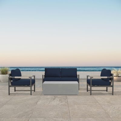 Lakeview Avenue Bay Slate/Pebble Gray 5 Pc Loveseat Set – Spectrum Indigo