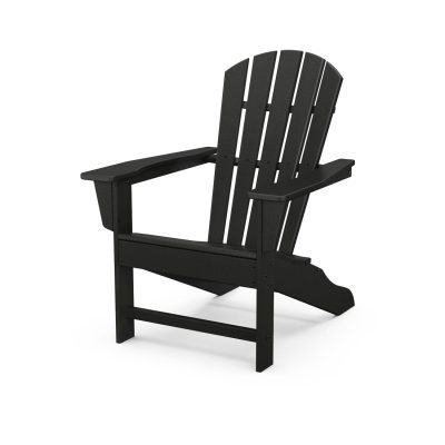 POLYWOOD Palm Coast Adirondack Chair – Black