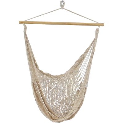 Ultimate Patio Hanging Mayan Rope Hammock Chair – Natural