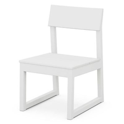 POLYWOOD EDGE Dining Side Chair in White