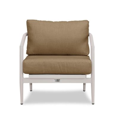 Midnight Cove Aluminum Club Chair in Urban Stone/Carrera/Heather Beige By Lakeview Outdoor Designs