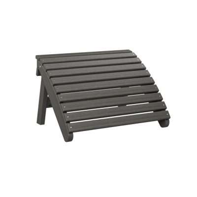 Berlin Gardens Folding Adirondack Footstool – Coastal Gray