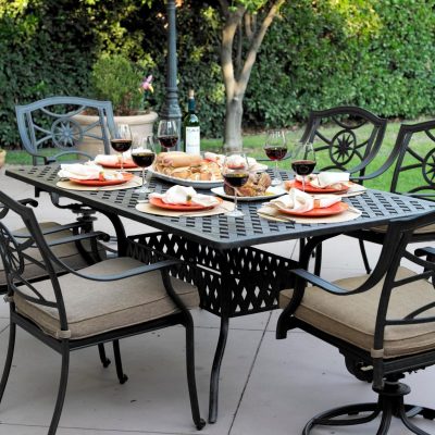 Darlee Ten Star 7 Piece Cast Aluminum Patio Dining Set