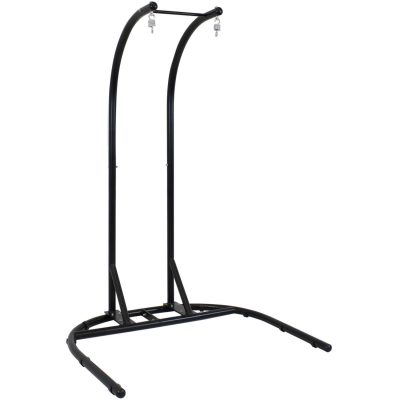 Ultimate Patio Steel Deluxe U-Shape Hanging Chair Stand – Black