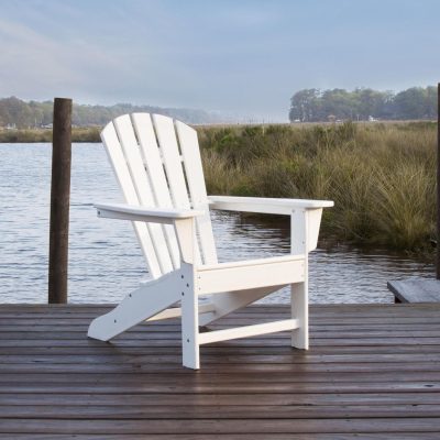 POLYWOOD Palm Coast Adirondack Chair – White