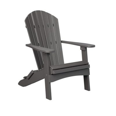 Berlin Gardens Comfo Folding Adirondack Chair – Smoke Gray