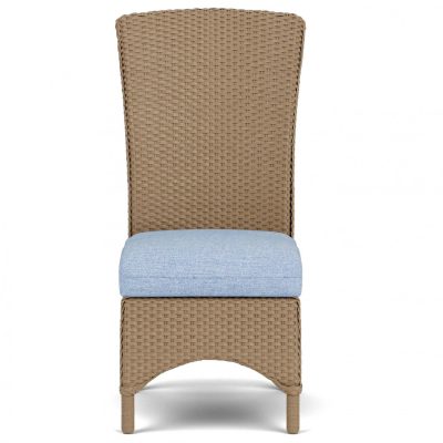 Mandalay Wicker Dining Side Chair in Fawn/Demo Skyway By Lloyd Flanders