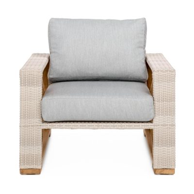 Caicos Club Chair in Granite By Teak + Table