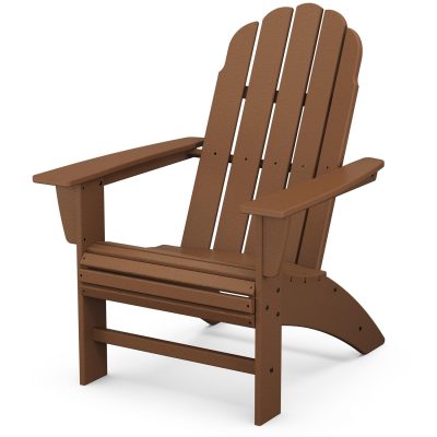 POLYWOOD Vineyard Curveback Adirondack Chair – Teak