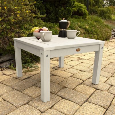 Lakeview Adirondack Side Table – Whitewash