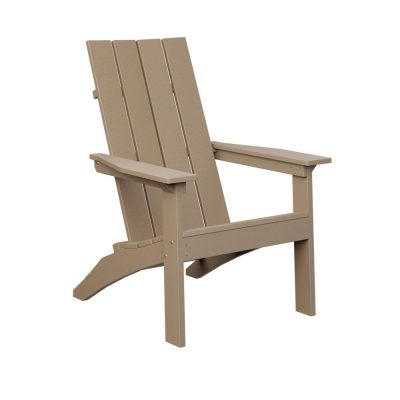 Berlin Gardens Mayhew Stationary Adirondack Chair – Weatherwood