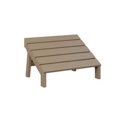 Berlin Gardens Mayhew Adirondack Folding Footstool – Weatherwood