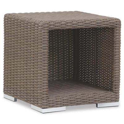 Coronado 22 Inch Square Wicker Patio End Table By Sunset West