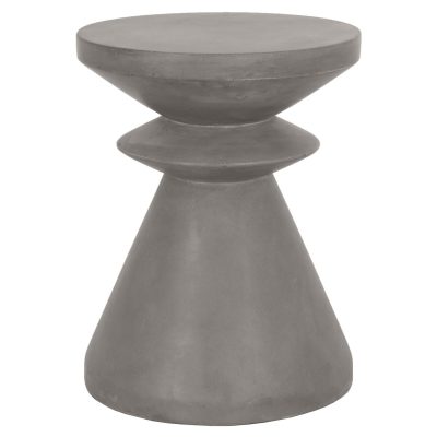 Pawn Slate Gray Concrete Accent Table By Lakeview