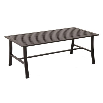 La Jolla 43 X 22 Inch Rectangular Aluminum Patio Coffee Table By Sunset West