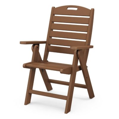 POLYWOOD Nautical Highback Chair in Teak