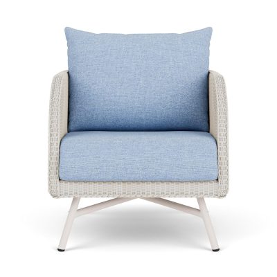 Essence Wicker Club Chair in Antique White/Demo Skyway By Lloyd Flanders