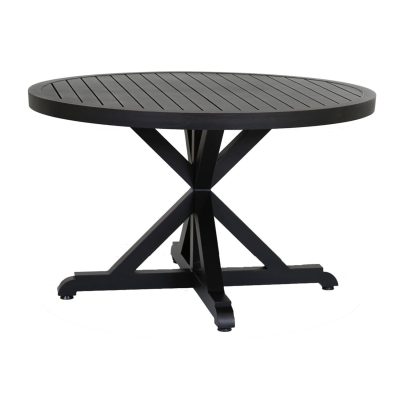 Monterey 48 Inch Aluminum Round Patio Dining Table By Sunset West